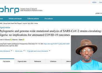 Faculty Publishing: Recent Study by AUN Professor Malachy Okeke, Alum Kolawole, Sheds Light on the Evolution of Coronavirus in Nigeria